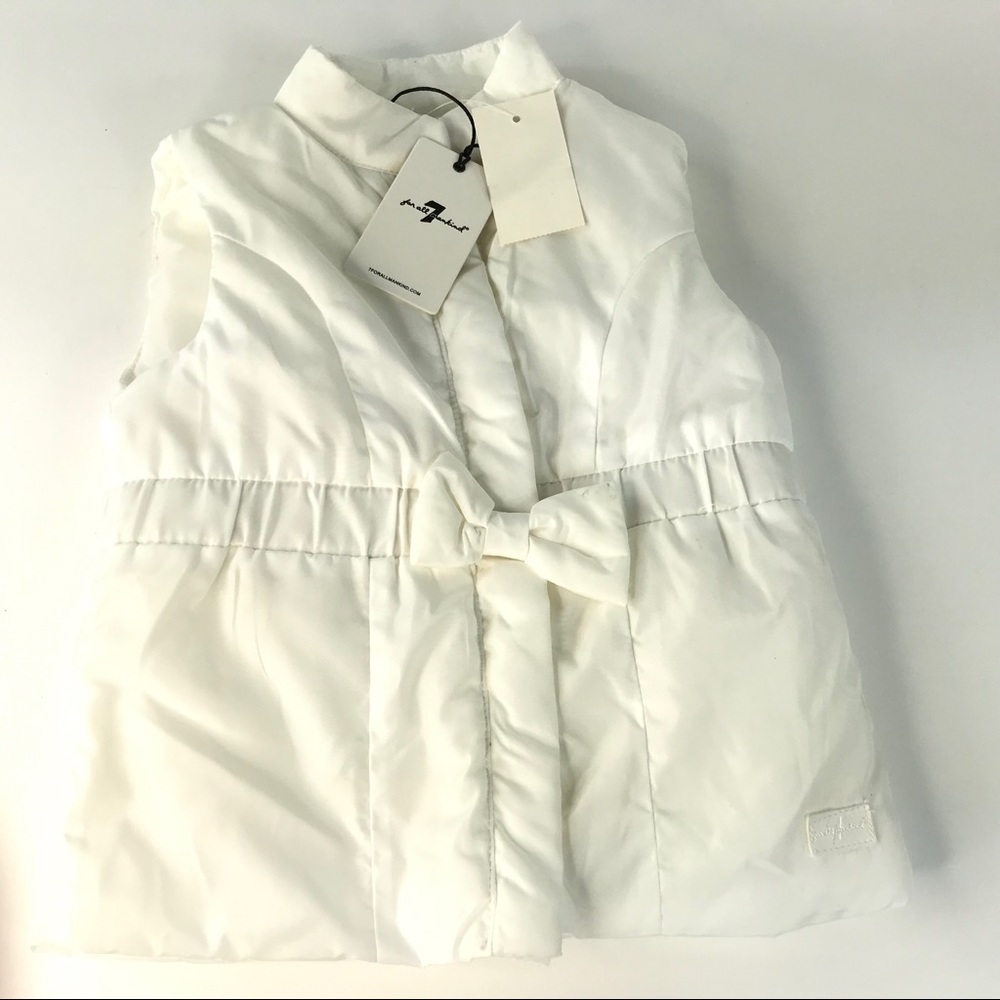7 For All Mankind 3T Baby Puffed Vest Girl.